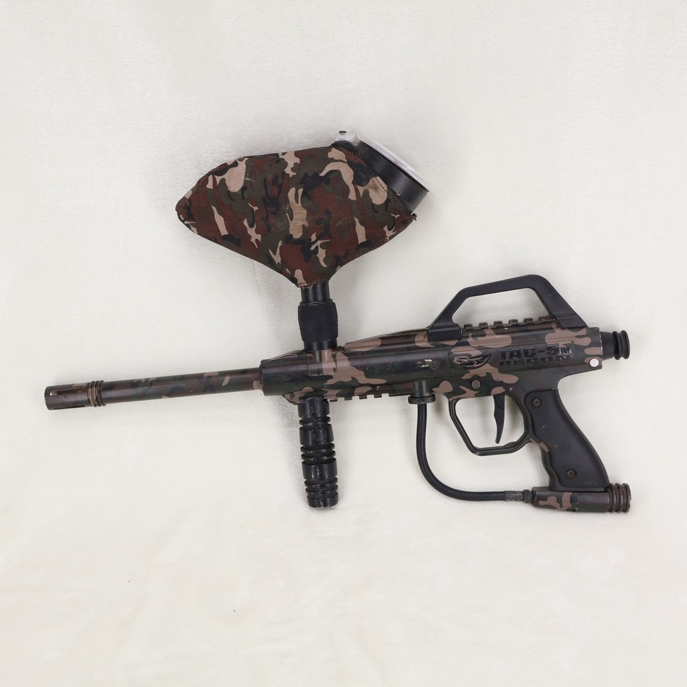 JT Tac-5M Recon Paintball Marker Camouflage Tac Woodsball Hopper UNTESTED